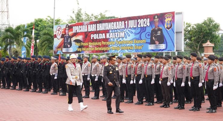 Pesan Kapolda Kaltim pada HUT ke-78 Bhayangkara: Optimalkan Pengamanan Relokasi IKN