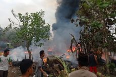 Diduga Korsleting, Gudang Penimbunan BBM dan 2 Rumah Warga Ludes Terbakar
