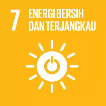 Tujuan nomor tujuh dari SDGs energi bersih dan terjangkau.