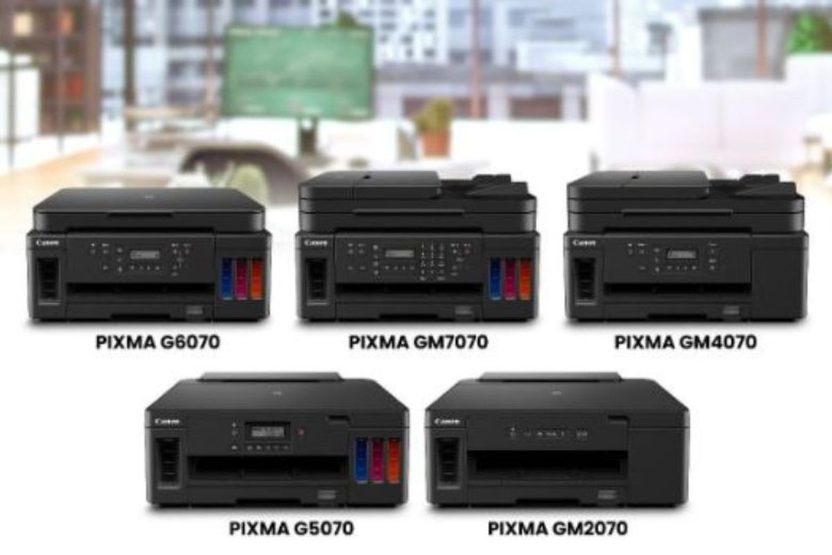 Lima Printer Canon seri MegaTank. 