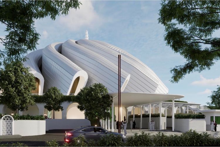 Desain Masjid Negara IKN.