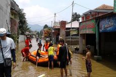 Banjir Kabupaten Bandung Mulai Surut