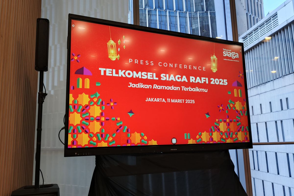 Konferensi pers Telkomsel Siaga RAFI 2025 yang digelar di Telkomsel Smart Office (TSO), Jakarta Selatan, Selasa (11/3/2025).