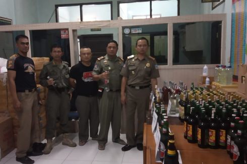 6554 Botol Miras Stok Malam Takbiran Diamankan Satpol PP Garut