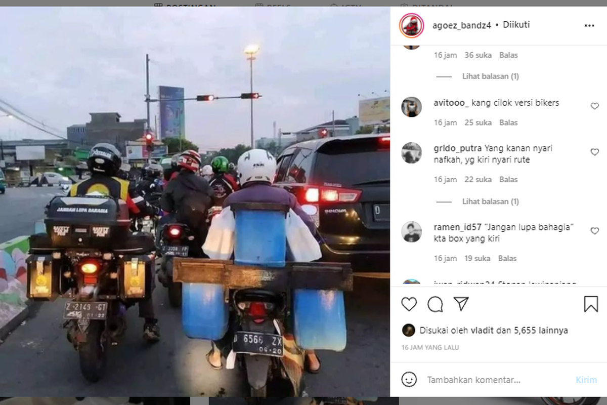 Peraturan mengenai barang bawaan motor tertuang dalam Peraturan Pemerintah Nomor 74 Tahun 2014 tentang Lalu Lintas dan Angkutan Jalan.