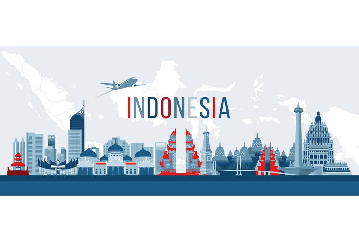 Ilustrasi pariwisata Indonesia