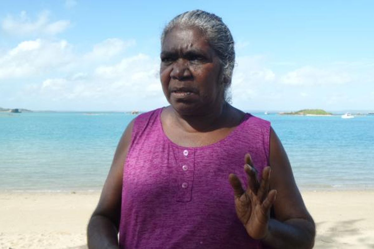 Gayili Marika Yunupinu, salah satu keturunan klan Gumatj, suku Yolngu, penduduk Aborigin di Arnhem Land, Northern Territory, Australia.