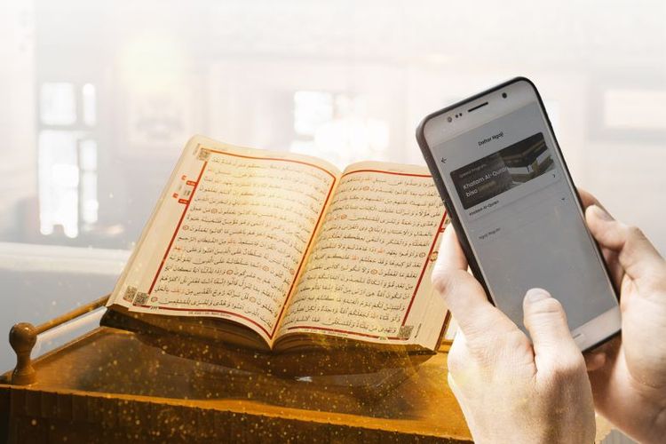 Fitur Khatam Al-Qur'an dalam aplikasi Ruang Ngaji. 