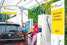 Shell Sediakan SPKLU, Ada Promo Gratis 30 Menit Isi Daya Baterai