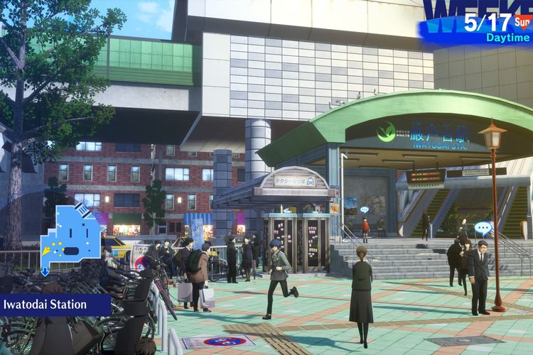 Pengguna bisa mengelilingi wilayah Iwatodai dan sekolah Gekkoukan di Persona 3 Reload
