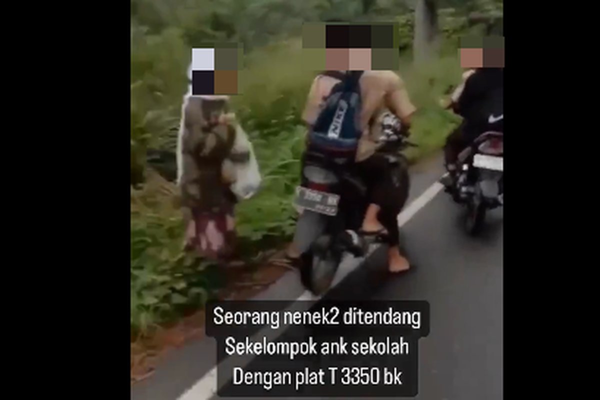 Video viral remaja tendang nenek di Tapanuli Selatan