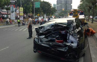Tak Ada Korban dalam Kecelakaan Beruntun di Bintaro