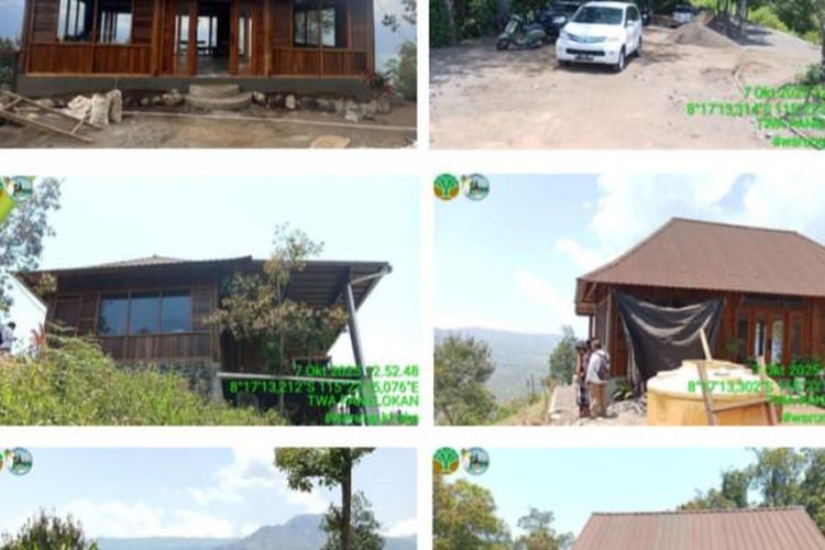 BKSDA Bali meminta maaf adanya bangunan kedai kafe di TWA Penelokan, Kintamani, Bali.