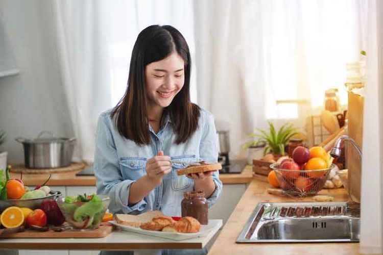 Ilustrasi penerapan pola makan sehat