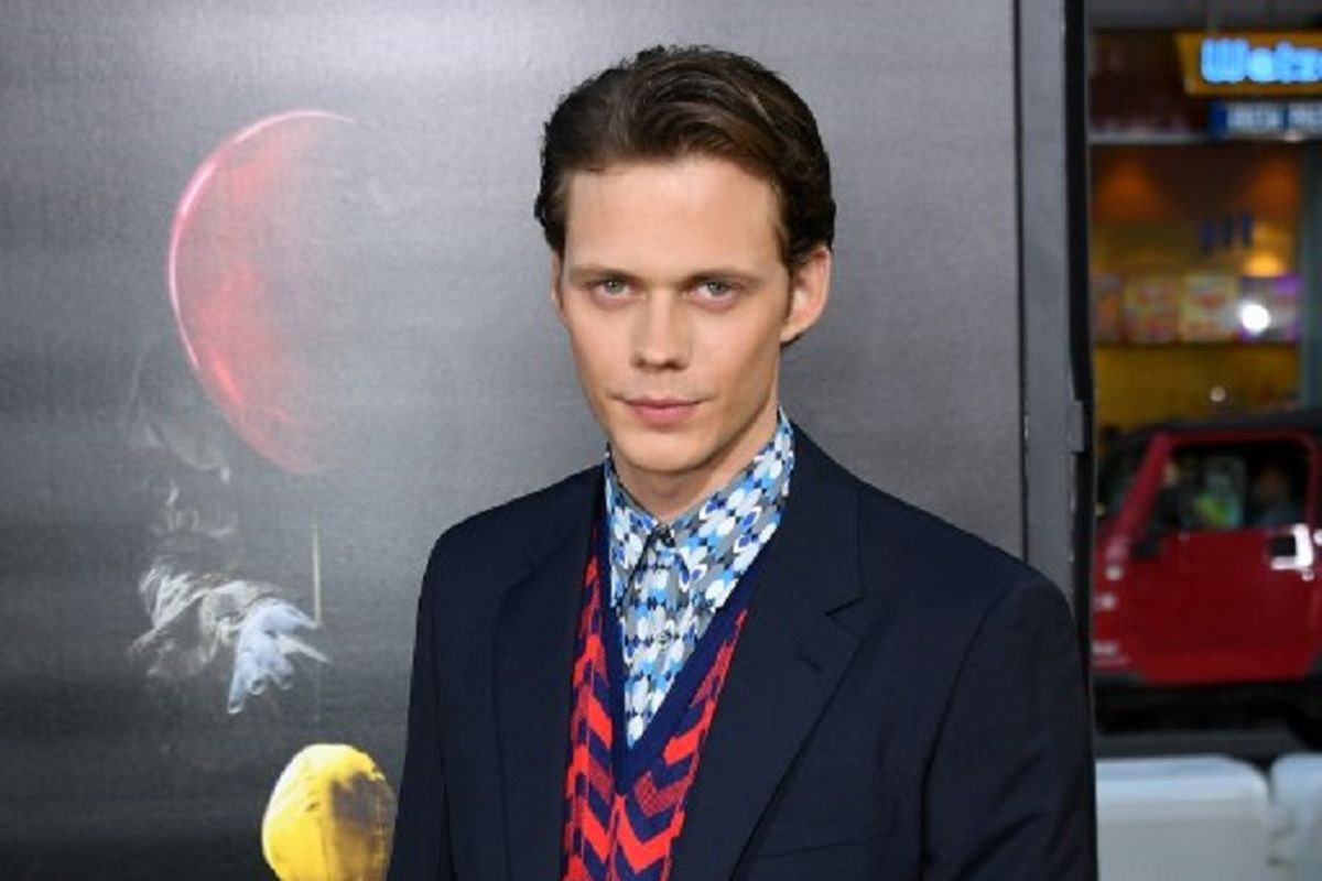 Aktor asal Swedia  Bill Skarsgard menghadiri pemutaran perdana film horot It di TCL Chinese Theatre di Hollywood, California, pada 5 September 2017.