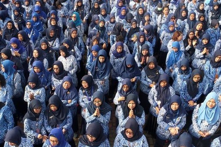 Ilustrasi aparatur sipil negara (ASN), pegawai negeri sipil (PNS). 
