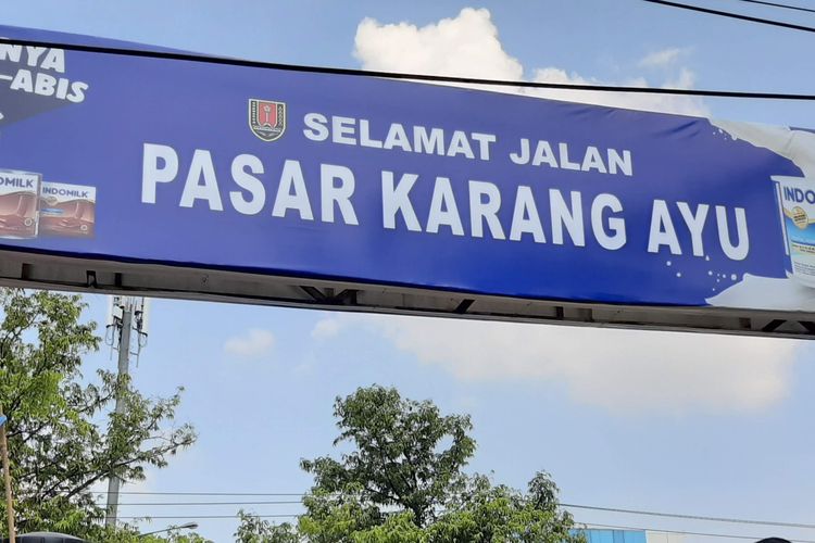 Pasar Karang Ayu Kota Semarang saat pandemi, 8 Juni 2020