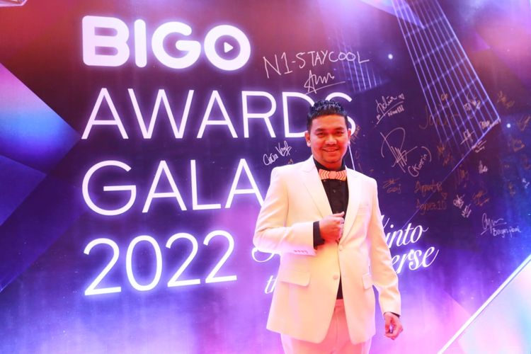 Indra Bekti saat ditemui wartawan di acara Bigo Awards Gala 2022 di kawasan Kuningan, Jakarta Selatan, Kamis (27/1/2022). 
