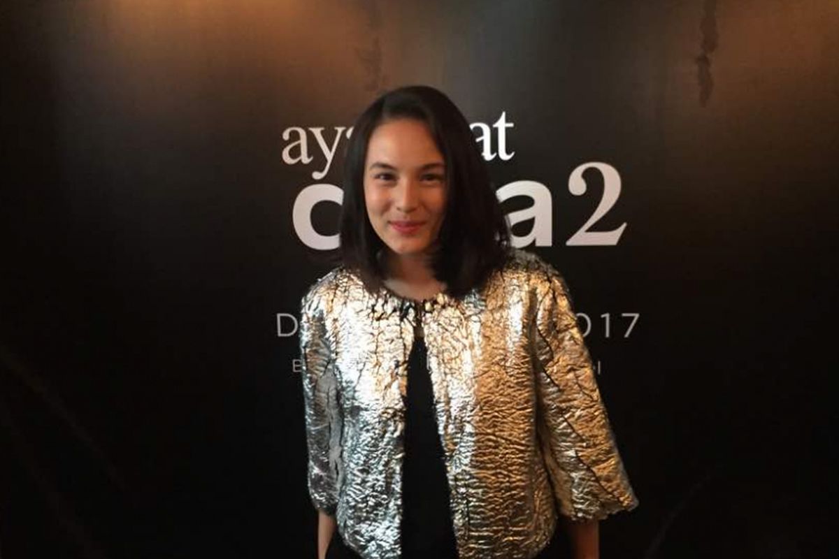 Chelsea Islan diabadikan di MD Place, Kuningan, Jakarta Selatan, Senin (8/5/2017).