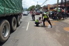 Tabrakan Truk Vs Pemotor KLX Kawasaki di Wonogiri, Satu Pelajar SMA Tewas