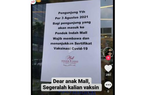 Asosiasi Pusat Belanja: Sertifikat Vaksin Belum Jadi Syarat Resmi Masuk Mal