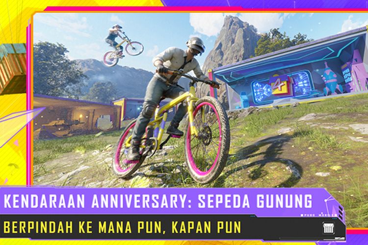 Ilustrasi kendaraan sepeda yang kini hadir di game PUBG Mobile.