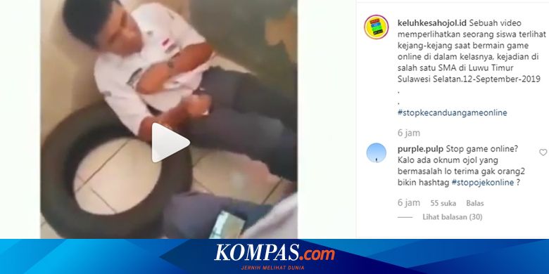 Viral Video Pelajar Kejang Kejang Saat Bermain Game Online Ini