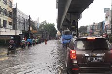 Hujan Deras, Jalan RS Fatmawati di Jakarta Selatan Banjir