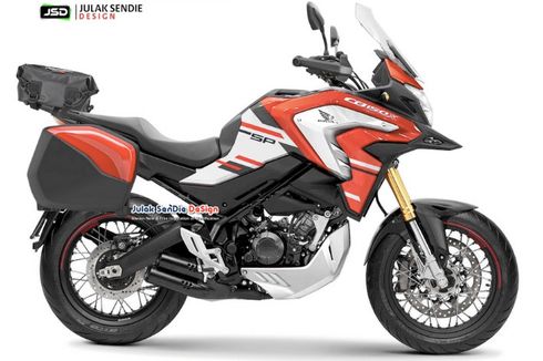 Modifikasi Digital Honda CB150X Sport Adventure Touring