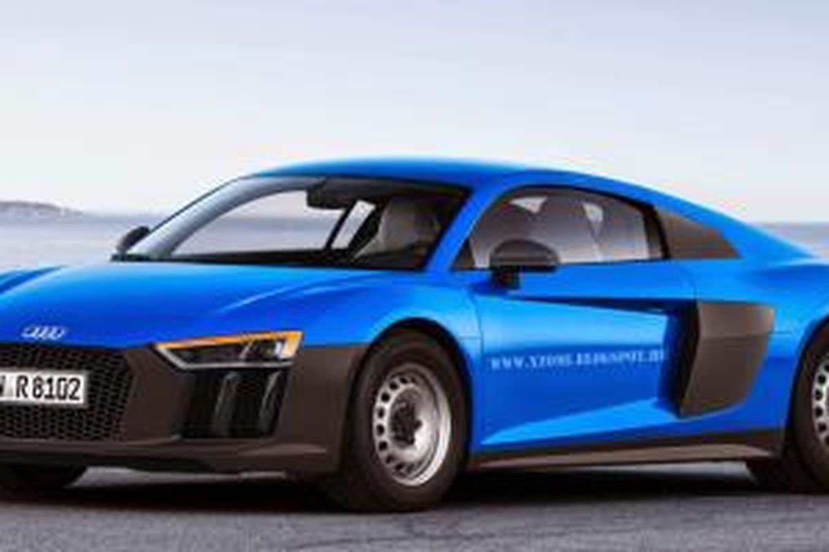 Audi R8 versi pelek kaleng dan bodi plastik hasil rekayasan X-Tomi Design.