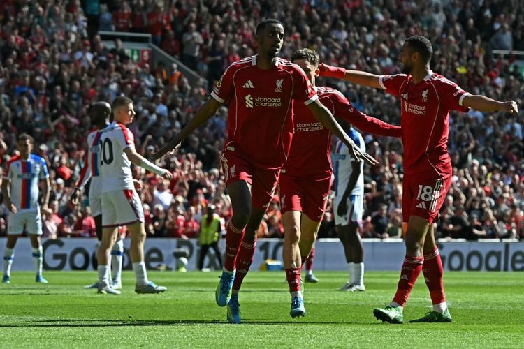 Hasil Liverpool Vs Crystal Palace 3-1, The Reds Putus Rekor Buruk di Kandang