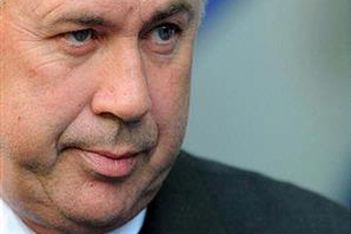 Pelatih Chelsea, Carlo Ancelotti.