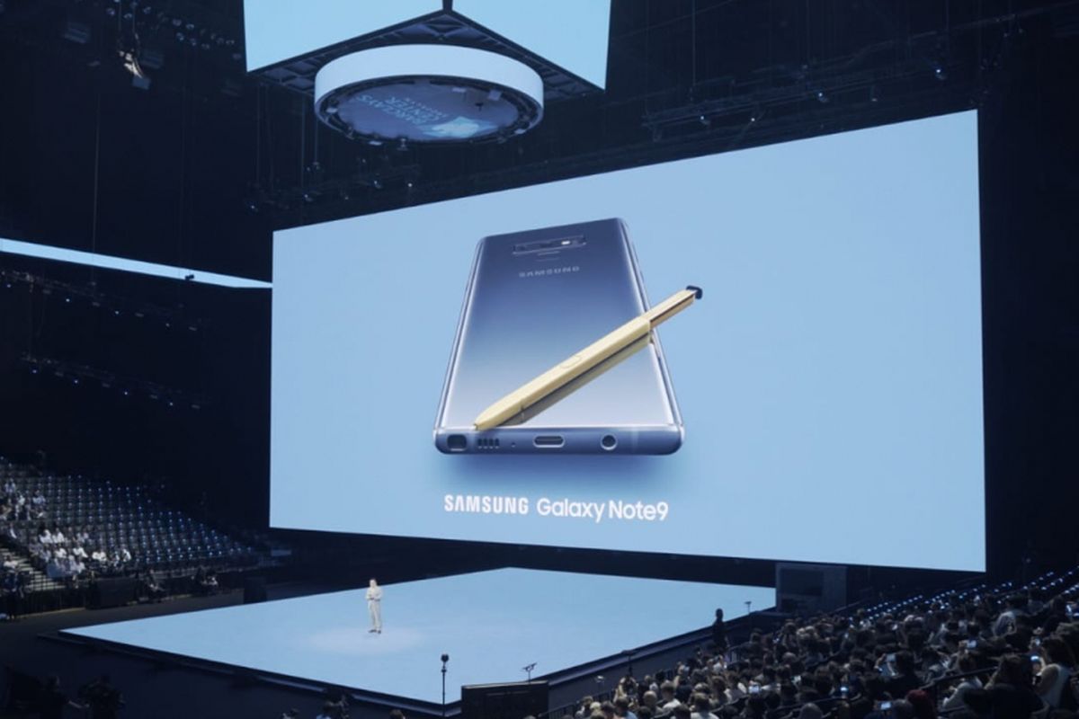 Samsung resmi meluncurkan Galaxy Note 9 dengan stylus Bluetooth pada Kamis (9/8/2018) di New York, AS.