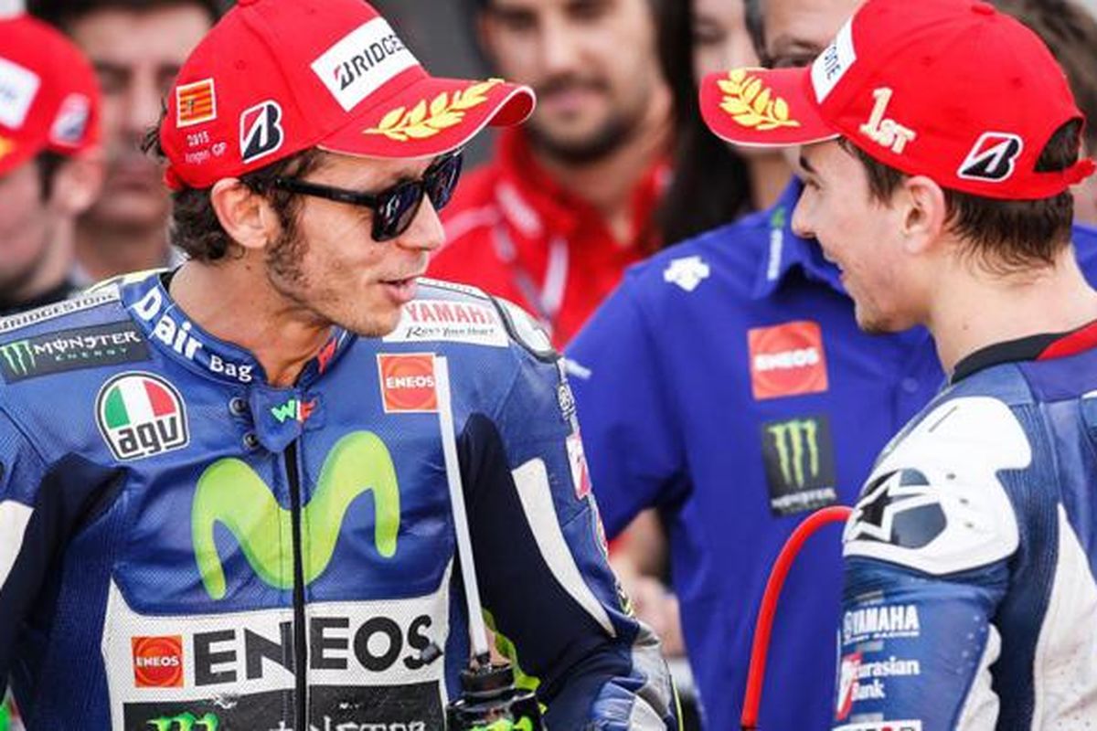 Valentino Rossi dan Jorge Lorenzo