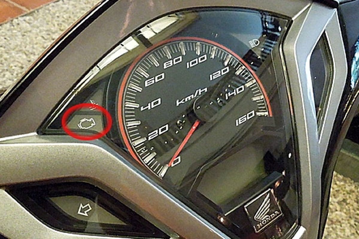Arti kedipan indikator MIL pada sepeda motor Honda PGM-FI