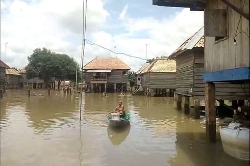 Banjir Dua Minggu, Warga Payu Putat Prabumulih Terpaksa Menganggur