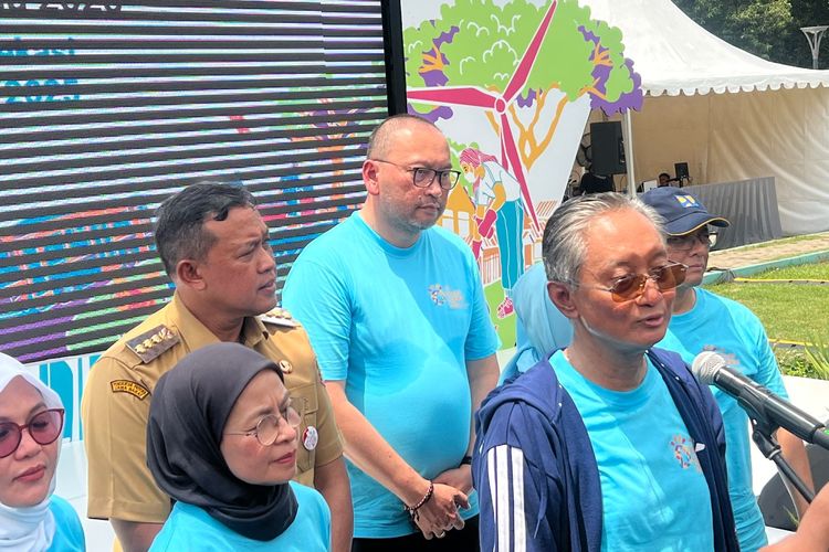 Menteri PU Dody Hanggodo pada konferensi pers usai acara Hari Habitat Dunia (HHD) dan Hari Kota Dunia (HKD) di Bekasi, Jawa Barat, Senin (27/10/2025).