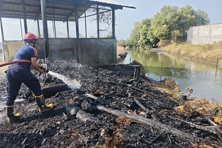 Wanita ODGJ Diduga Sengaja Bakar TPS Desa Pabean Udik Indramayu, Bikin Warga Panik