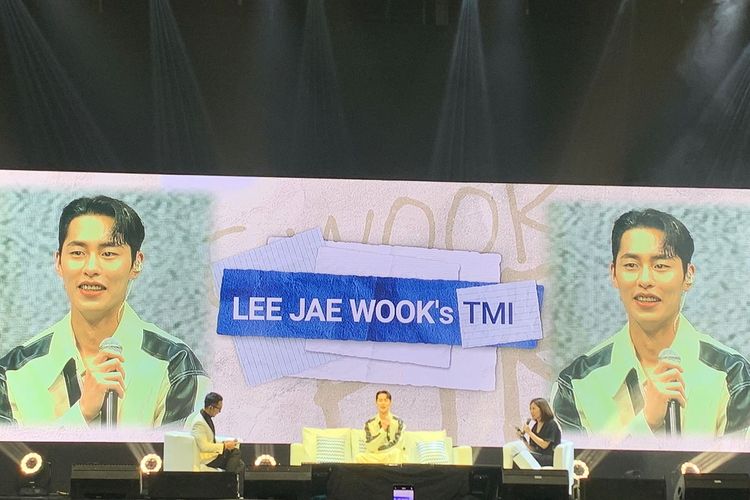 Aktor Lee Jae Wook dalam acara 2023 Lee Jae Wook Asia Tour Fan Meeting  in Jakarta yang digelar di The Kasablanka Hall, Sabtu (25/2/2023) malam.