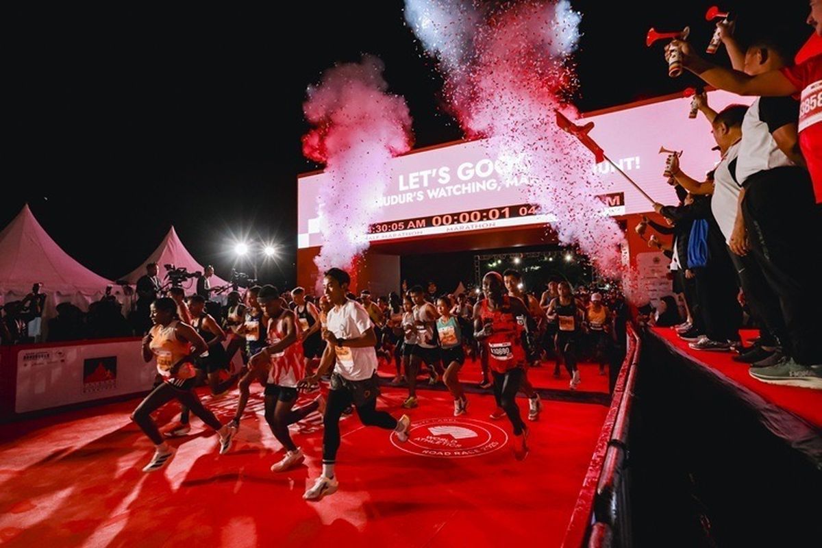 Para peserta Bank Jateng Borobudur Marathon 2025. 