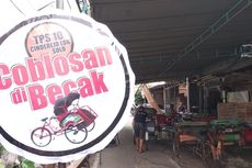 Unik, TPS di Solo Ini Bertema 'Becak'