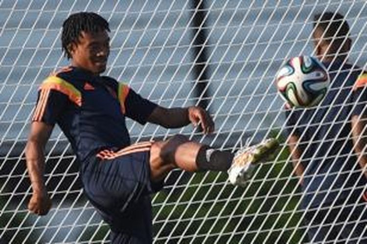 Gelandang Fiorentina asal Kolombia, Juan Cuadrado.