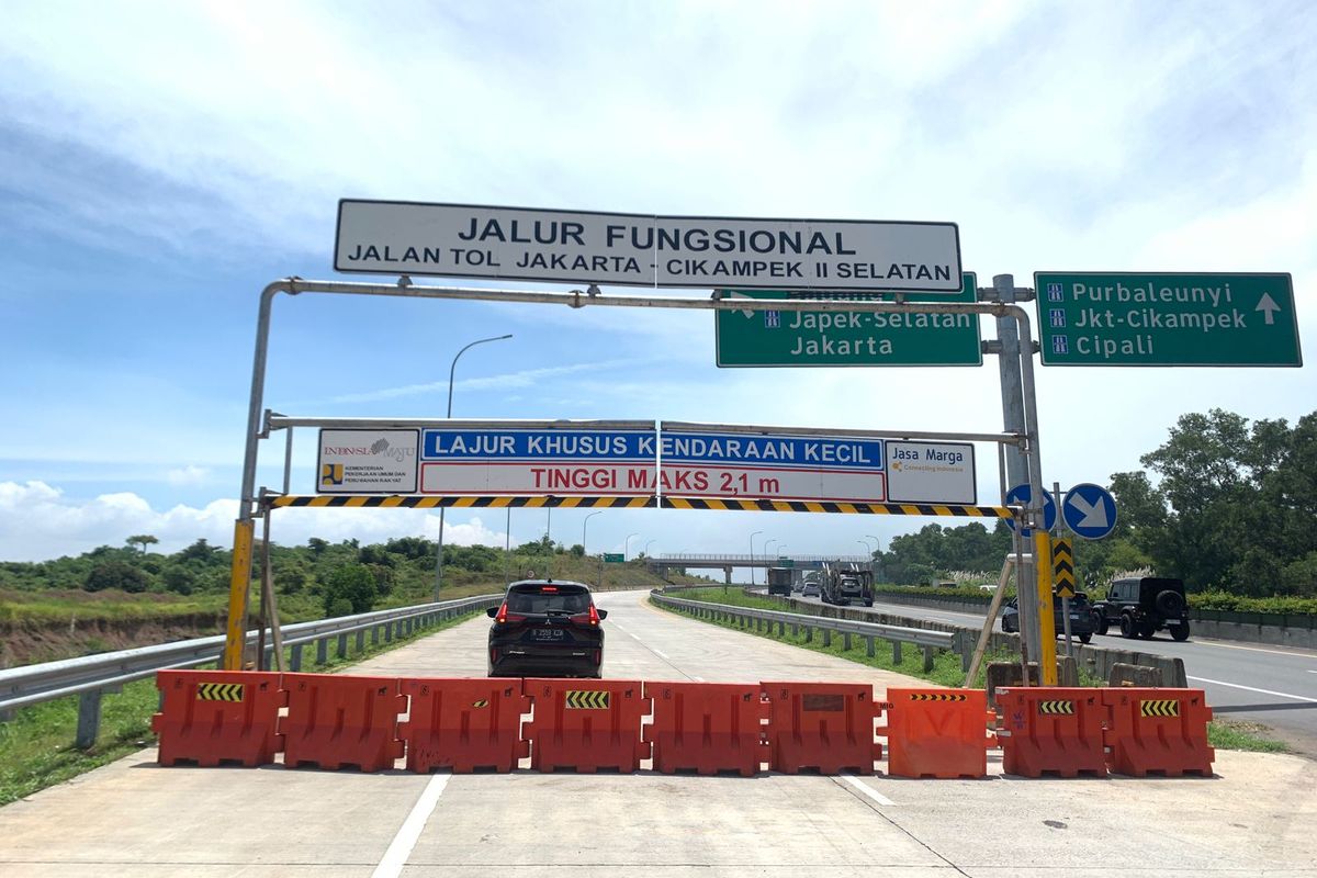 Jalan Tol Jakarta-Cikampek II Selatan Segmen Sadang-Kutanegara-Taman Mekar akan beroperasi secara fungsional pada mudik lebaran 2023
