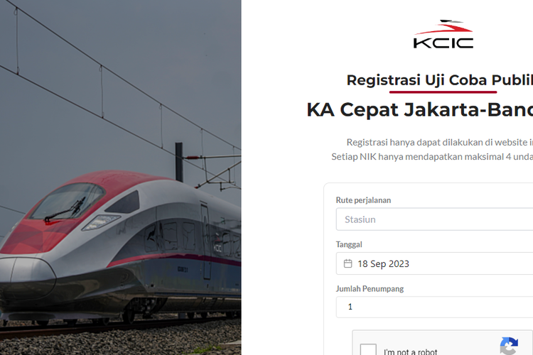 Uji Coba Kereta Cepat Jakarta-Bandung Gratis: Link, Cara Daftar, Jadwal ...