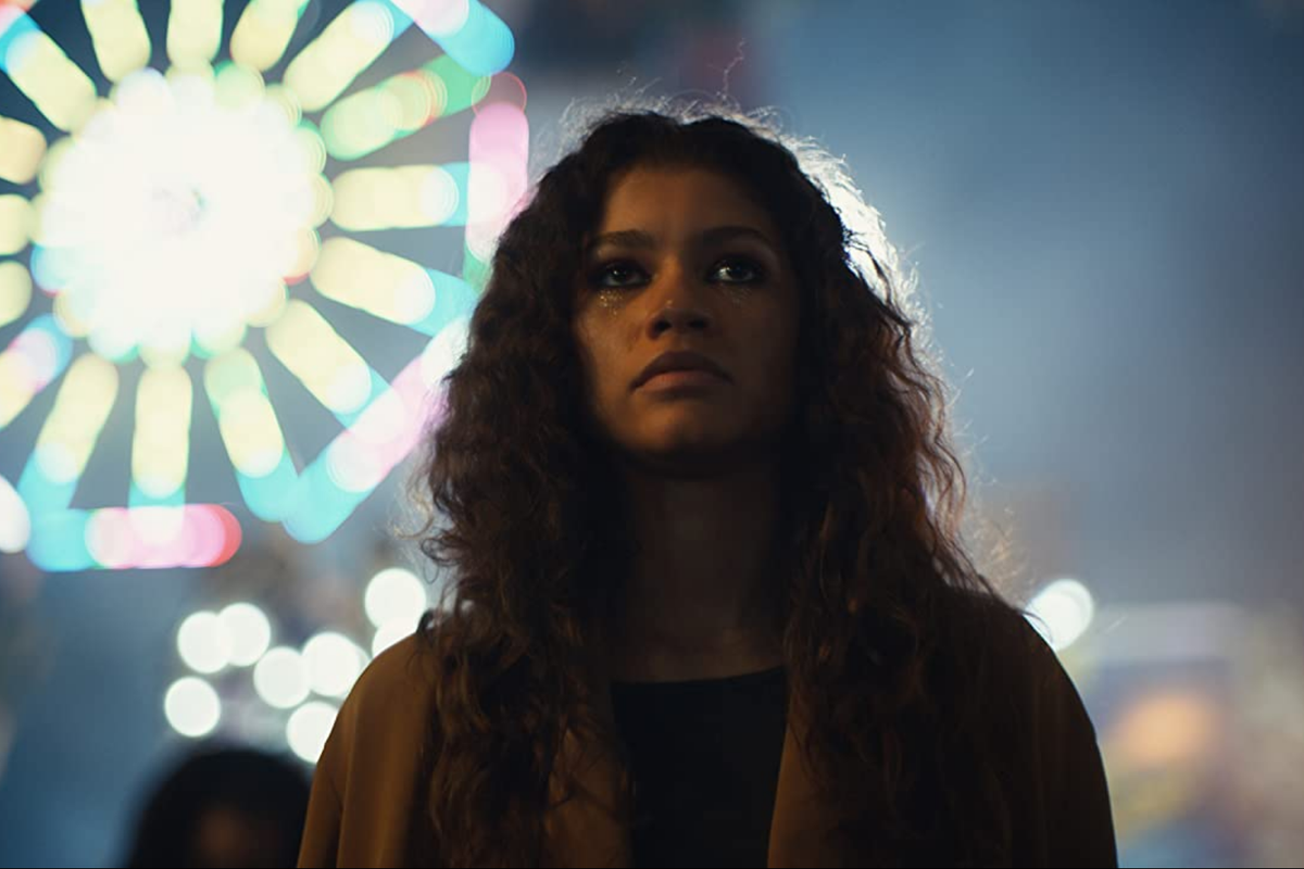 Zendaya dalam salah satu adegan di serial HBO, Euphoria