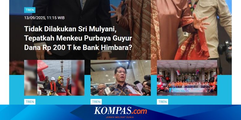 [POPULER TREN] Tepatkah Menkeu Purbaya Guyur Rp 200 T ke Bank Himbara?