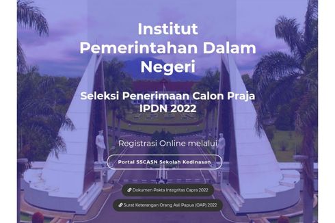 Syarat dan Alur Penerimaan Calon Praja IPDN 2022, Lulusan Jadi CPNS