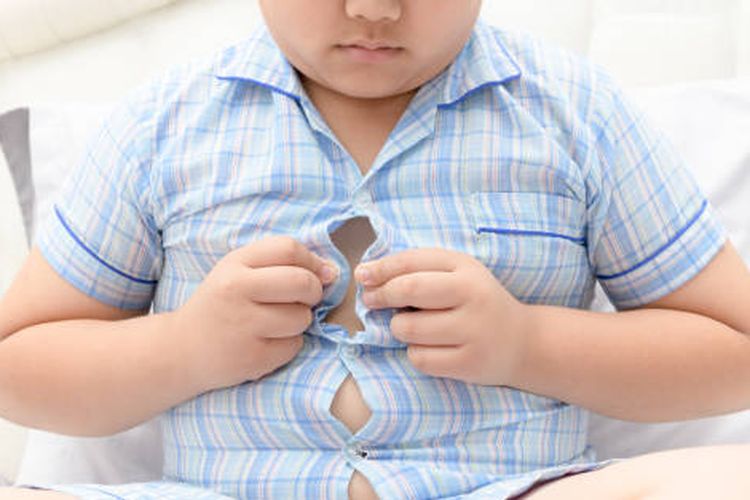 Ilustrasi obesitas pada anak, ciri-ciri anak obesitas