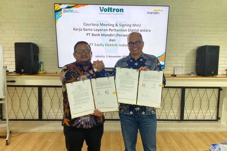 Voltron (PT Exelly Elektrik Indonesia) sebagai salah satu operator SPKLU di Indonesia mengumumkan kolaborasi dengan Livin? by Mandiri, platform perbankan digital terkemuka.