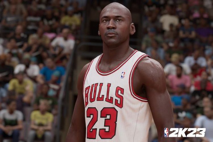Michael Jordan di NBA 2K23.
